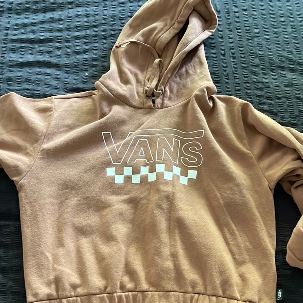 Women’s cropped Vans Brown Hoodie